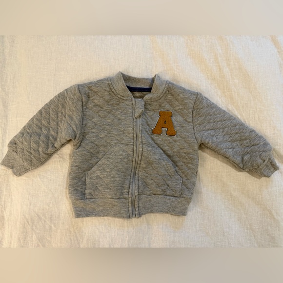 Rachel Zoe Letterman Zip Sweatshirt - Picture 1 of 3